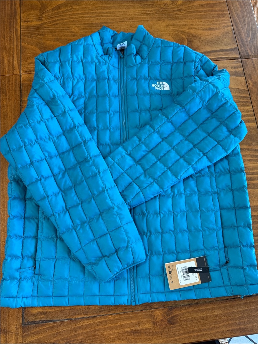 The North Face Men’s Quilted Puffer Jacket - Teal XXL